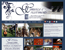 Tablet Screenshot of musicaericevimenti.com